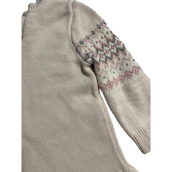 Baby GAP Fair Isle Nordic Sweater Dress Infant Girls Size 18-24 months - Picture 6 of 6